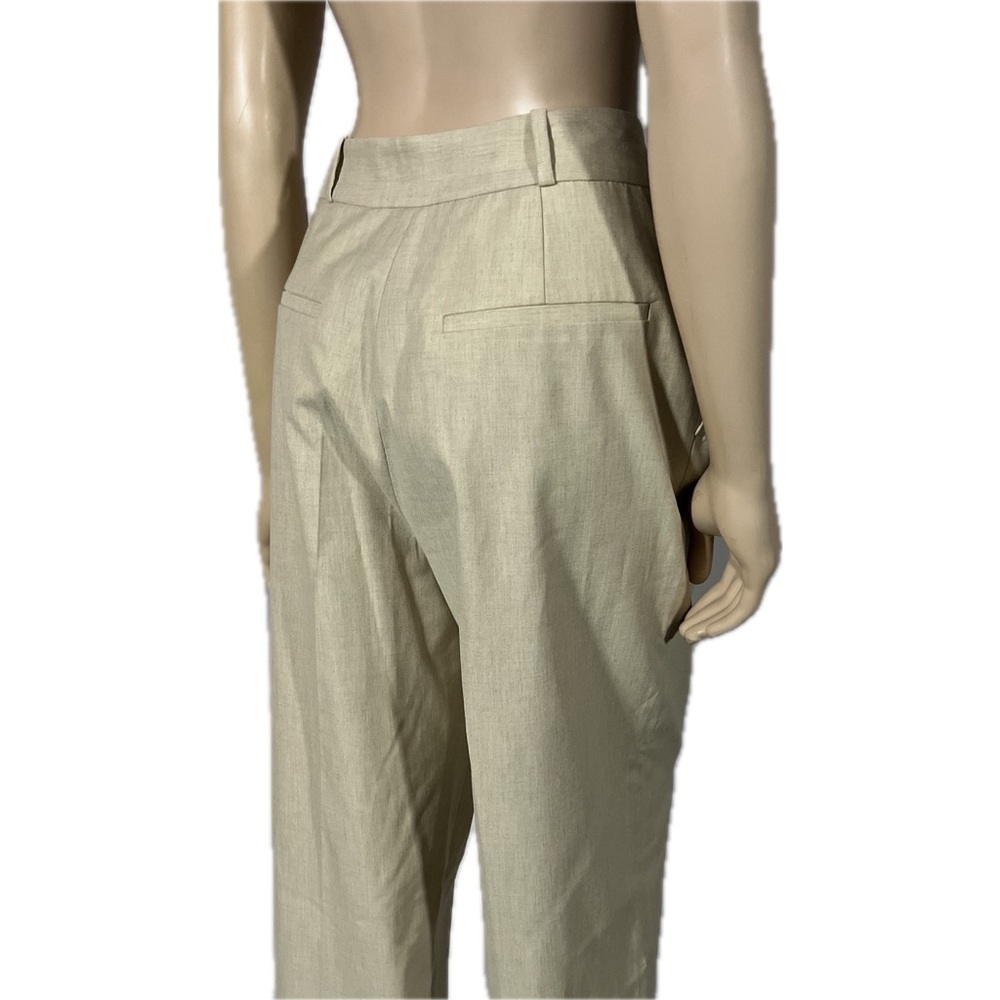 NWT ba&sh Jona Tailored Trousers Wideleg in beige - Picture 7 of 16